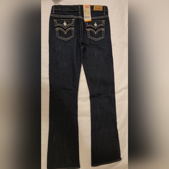 NWT Levi's Girl's 14 Slim Boot Cut Stretch Denim Jean - Picture 4 of 13